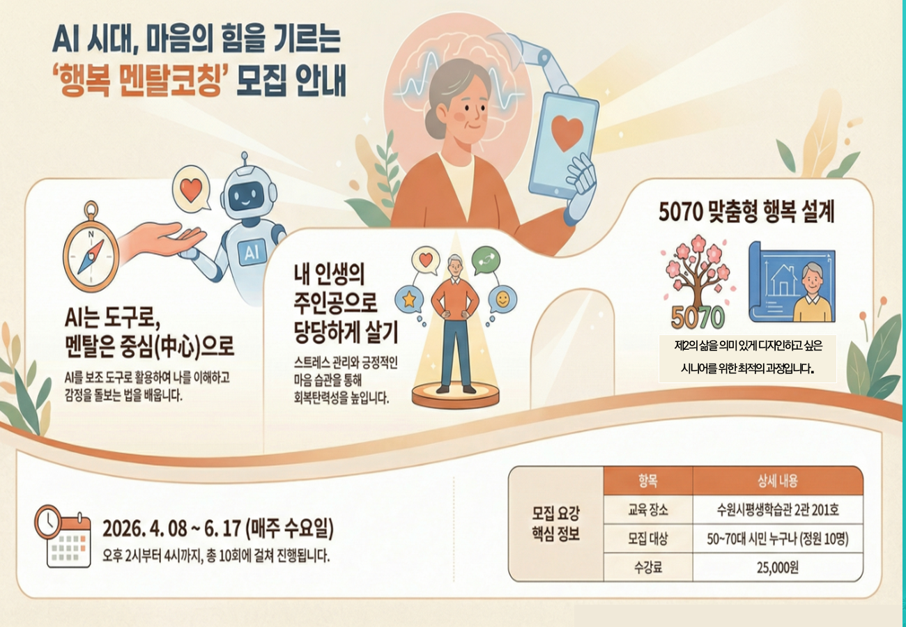 2026년 시니어 행복멘탈코칭